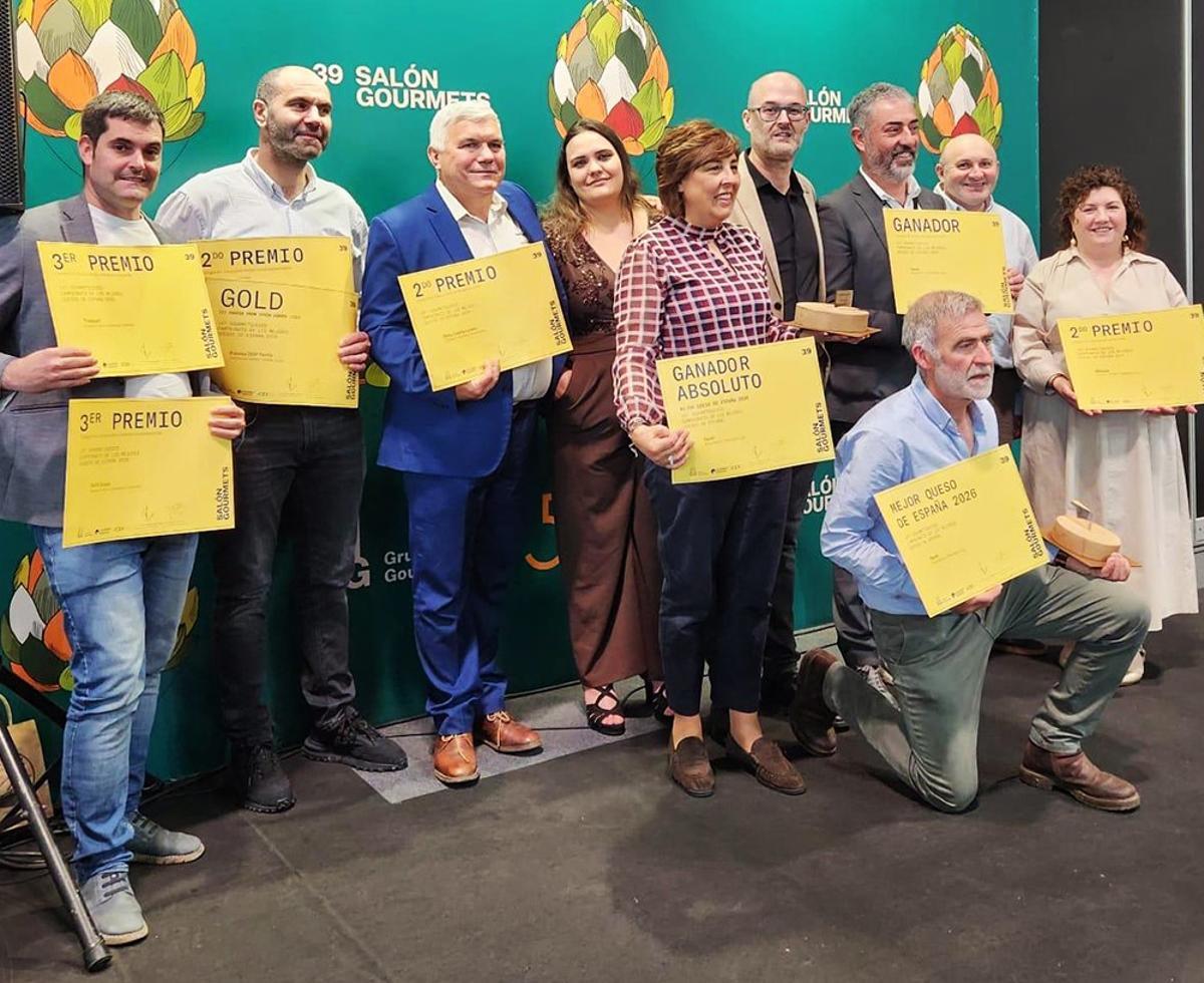 El director de Agacal, de la Xunta, acompañó a los gallegos premiados en Madrid