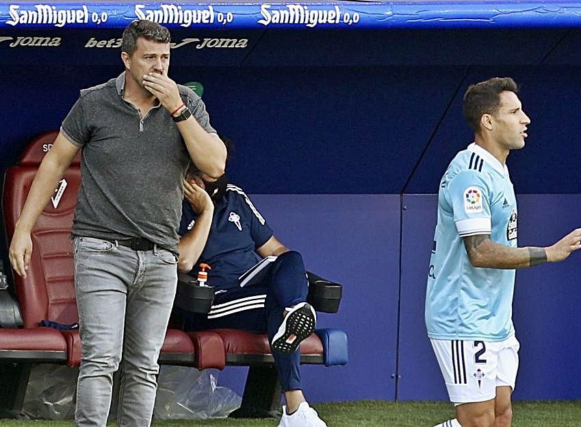 Óscar García da instrucciones en un partido