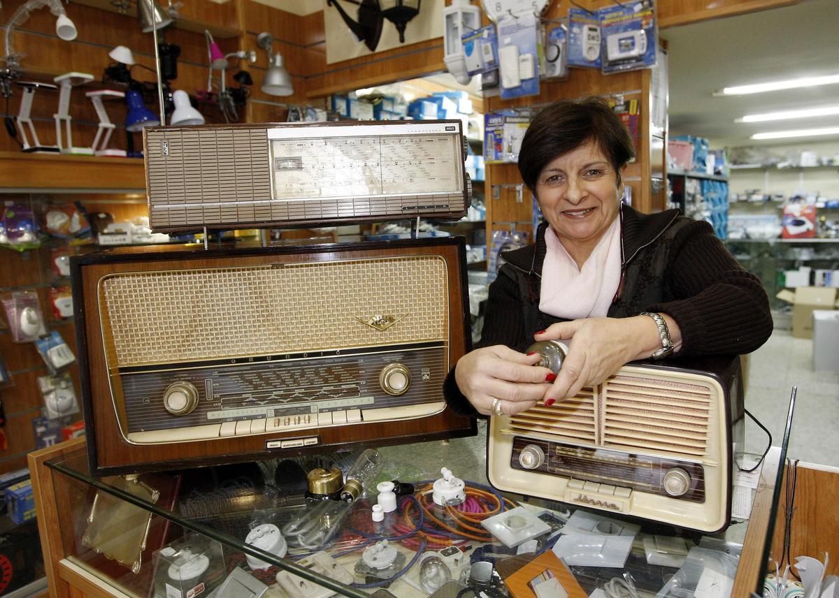 Purificación Carbón, en la tienda de Camelias, a finales del 2013.