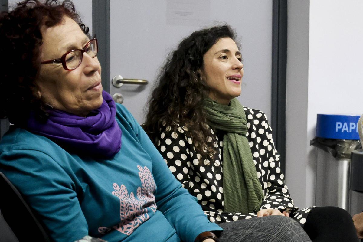 Helena Herrera, trabajadora social de argentina y Alejandra González, antropóloga de Colombia.