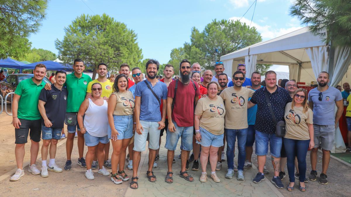 Participantes en la comida de &#039;Germanor Fallera&#039; de Paterna.