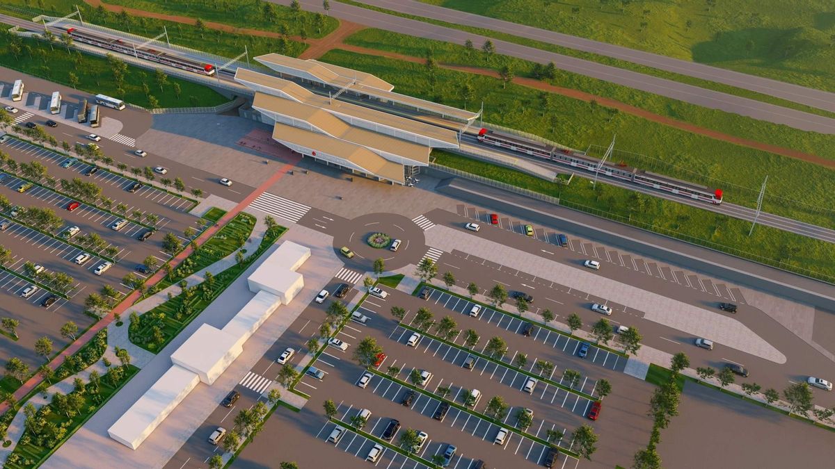 Proyecto de la nueva estación Tres Cantos Norte.