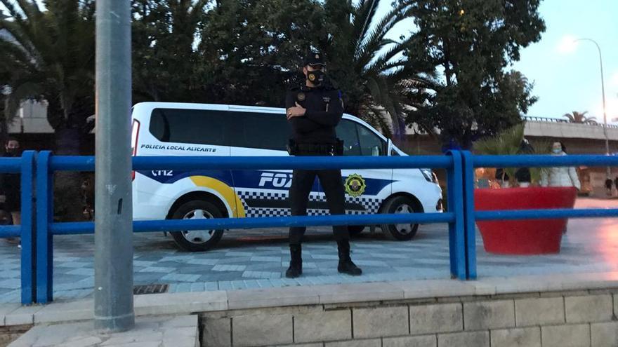 La Policía Local detiene a un hombre de 40 años que circulaba de manera temeraria con un coche robado en Alicante