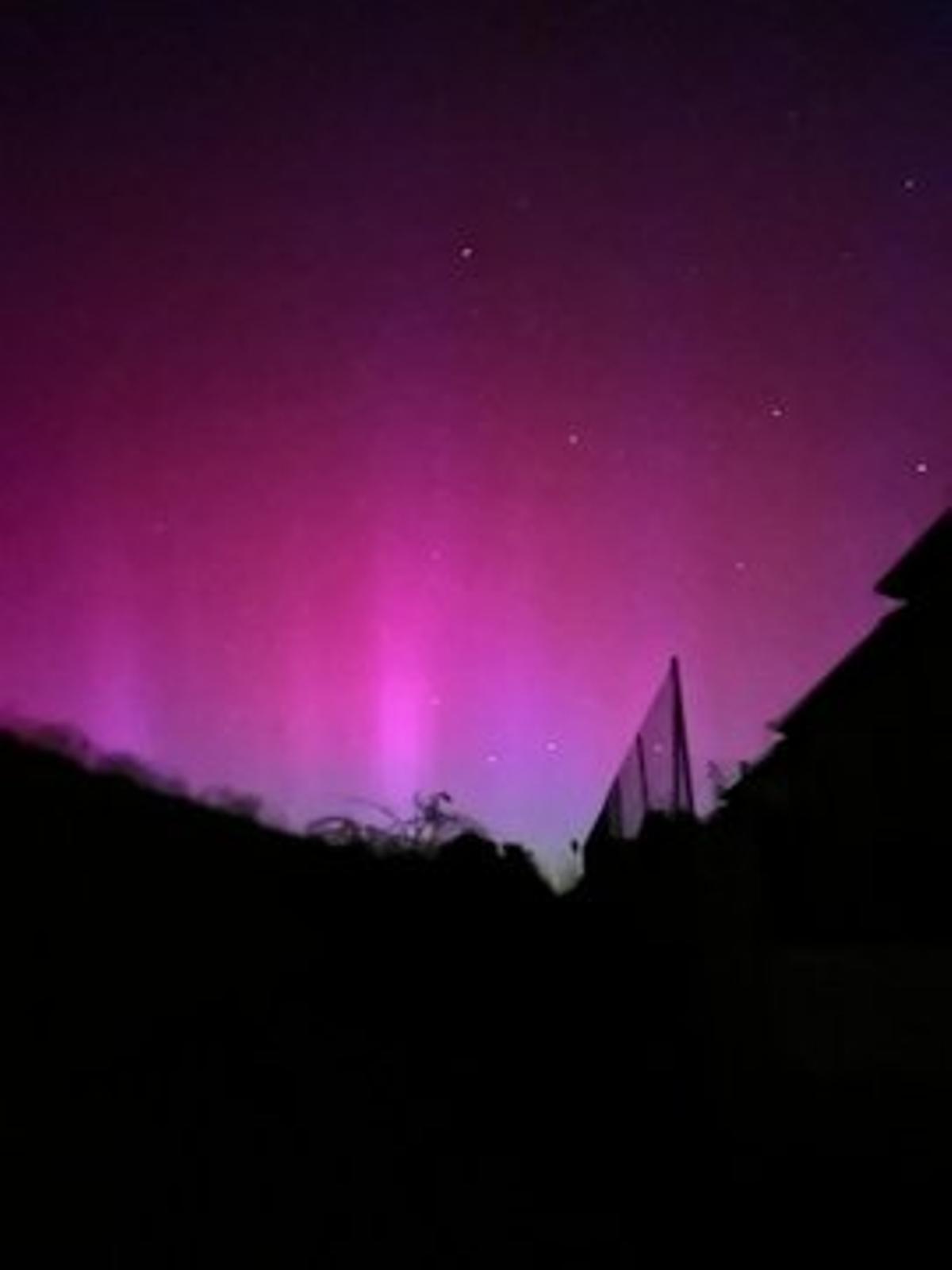 Una de las auroras vistas en Ávila