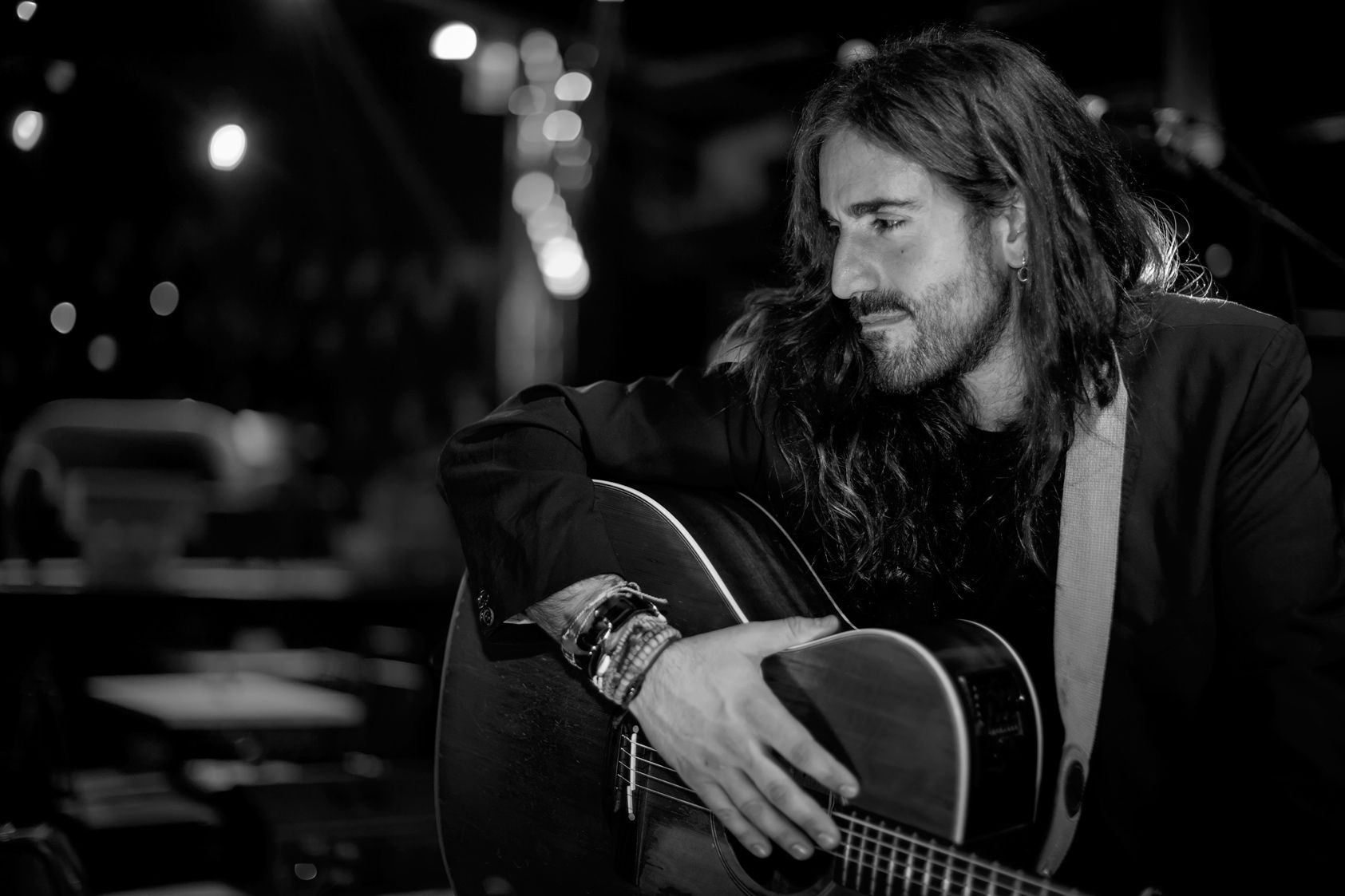 Andrés con su guitarra