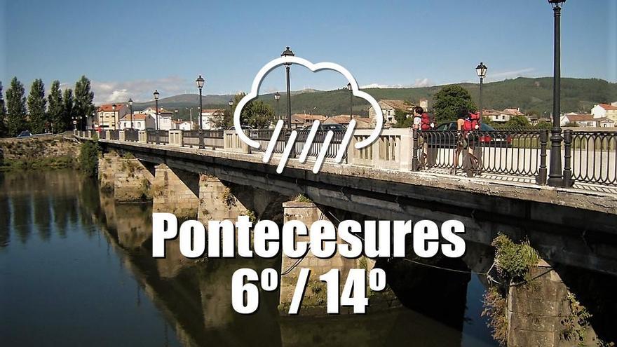 El tiempo en Pontecesures: previsión meteorológica para hoy, lunes 11 de marzo