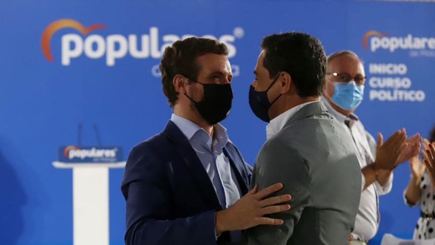 Casado arropará a Moreno este domingo en Granada.