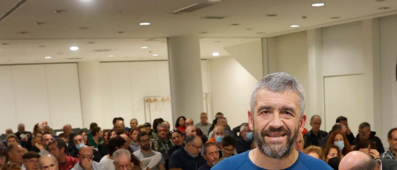 Javier Camacho, ayer, antes de su ponencia. | Miki López