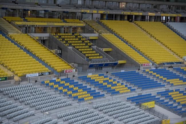 Siguen las obras en el Estadio de Gran Canaria