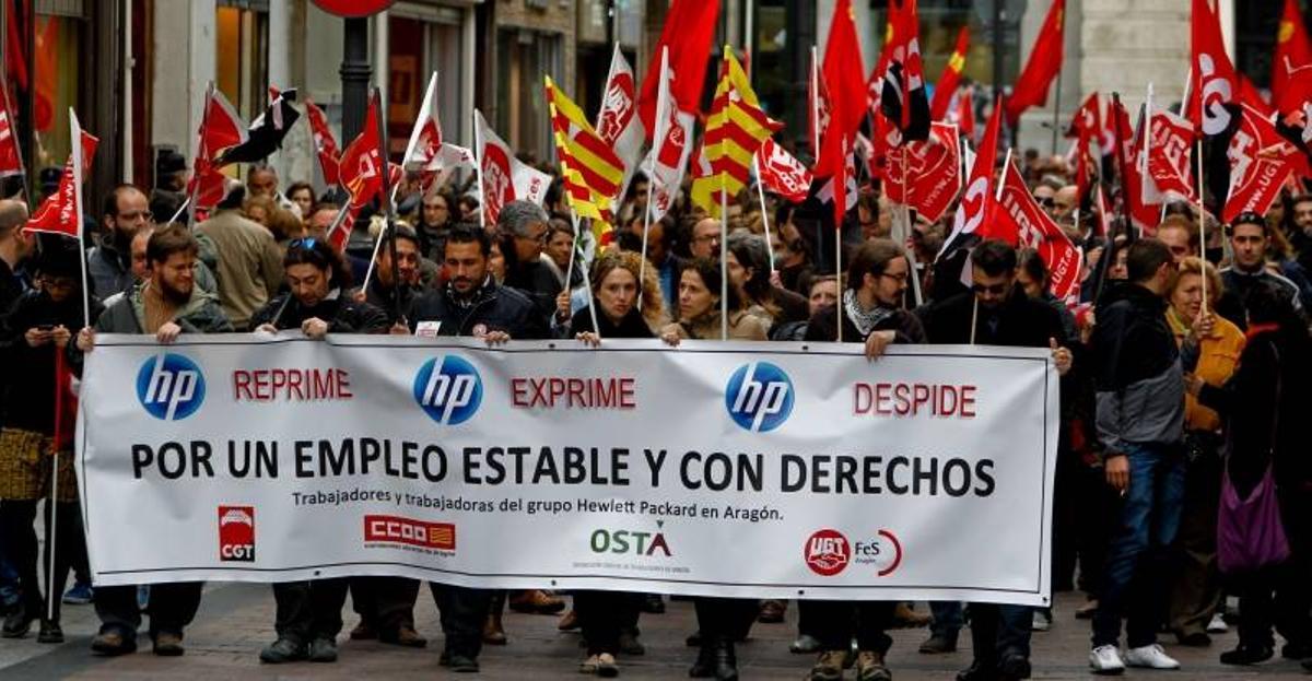 La plantilla de HP convoca una huelga indefinida por los recortes