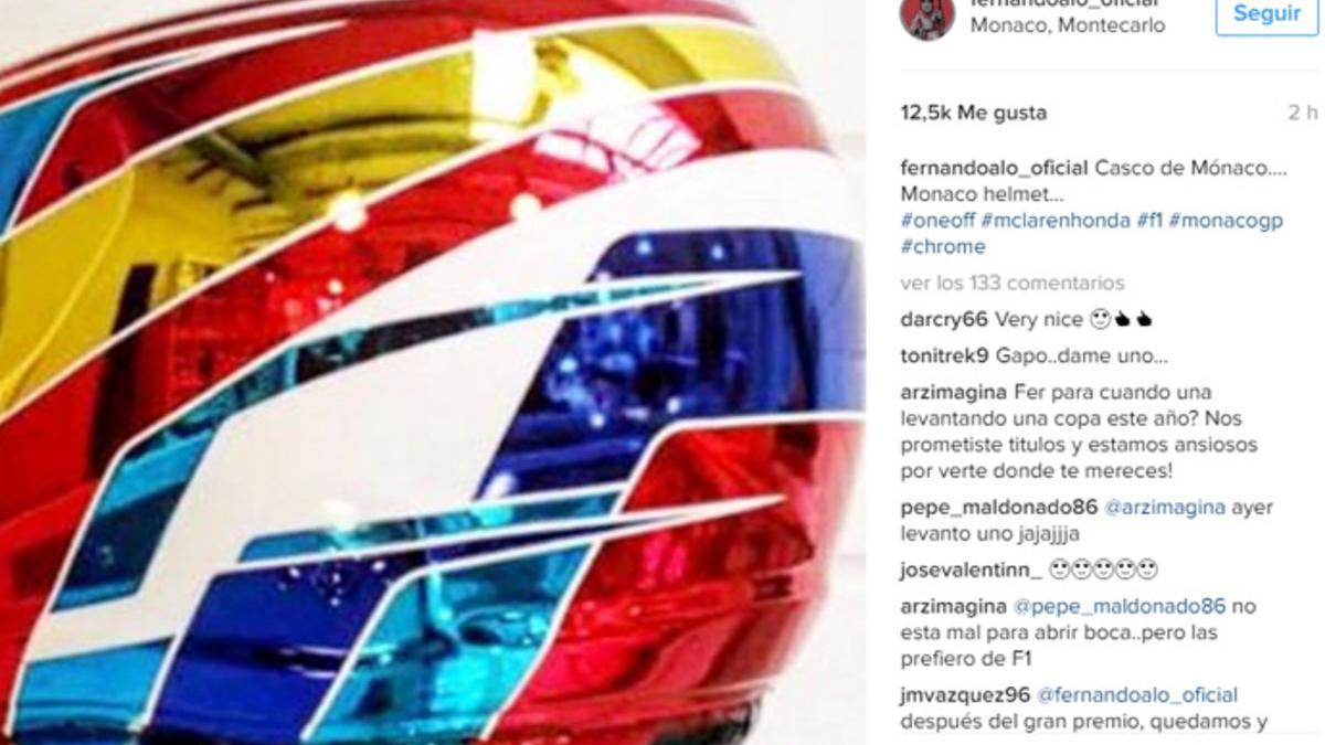 Así será el nuevo casco de Fernando Alonso