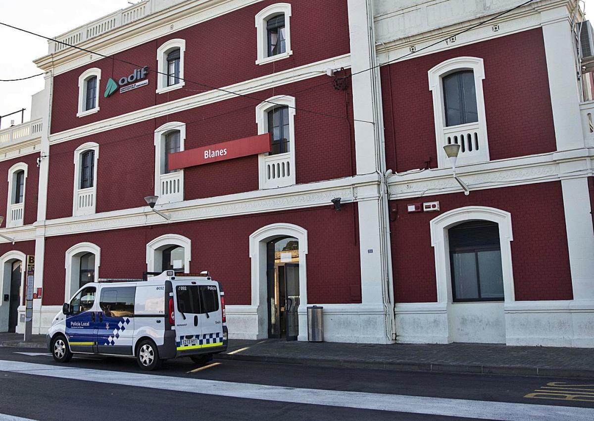 L'estació de trens de Blanes, per on passa la línia RG1, en una imatge d'arxiu