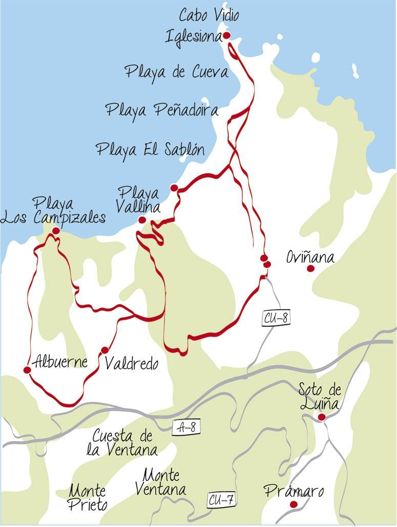 Mapa de la ruta