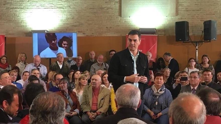 El líder socialista ha estado en Valencia.