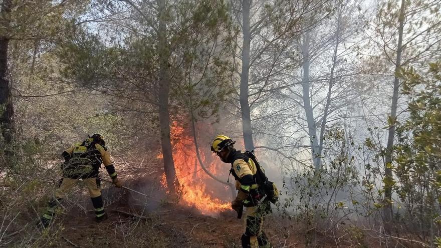 Declarado otro incendio forestal en la zona de Can Milec, en Muro