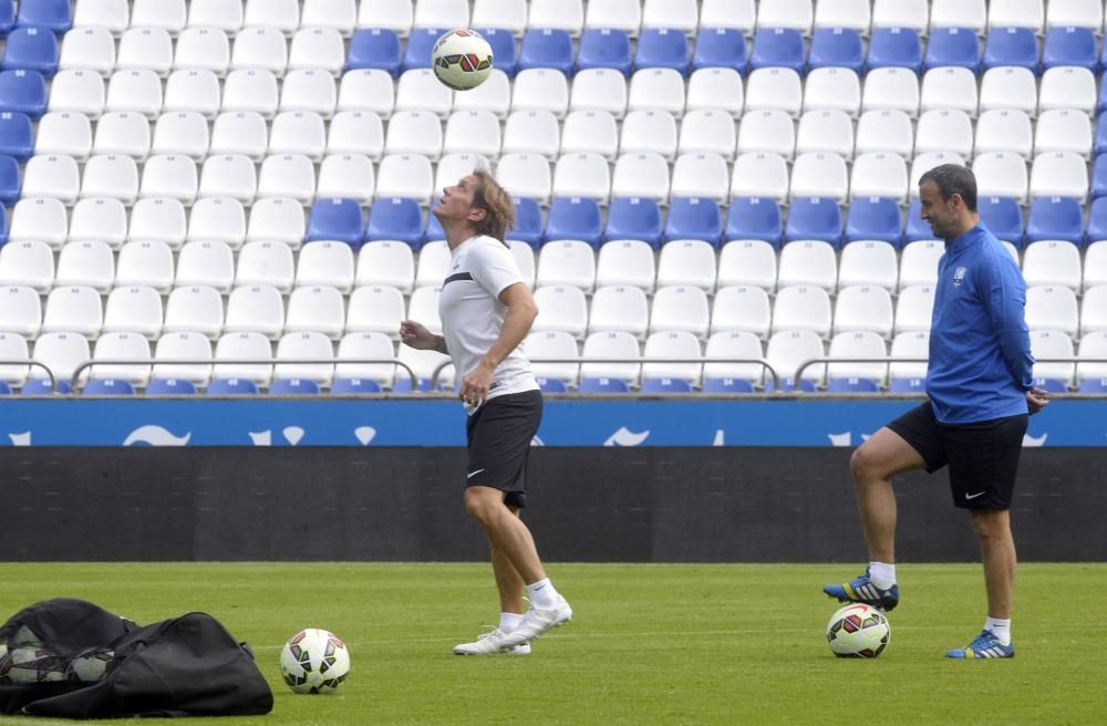 Entrenamiento de la Selección Galega en Riazor