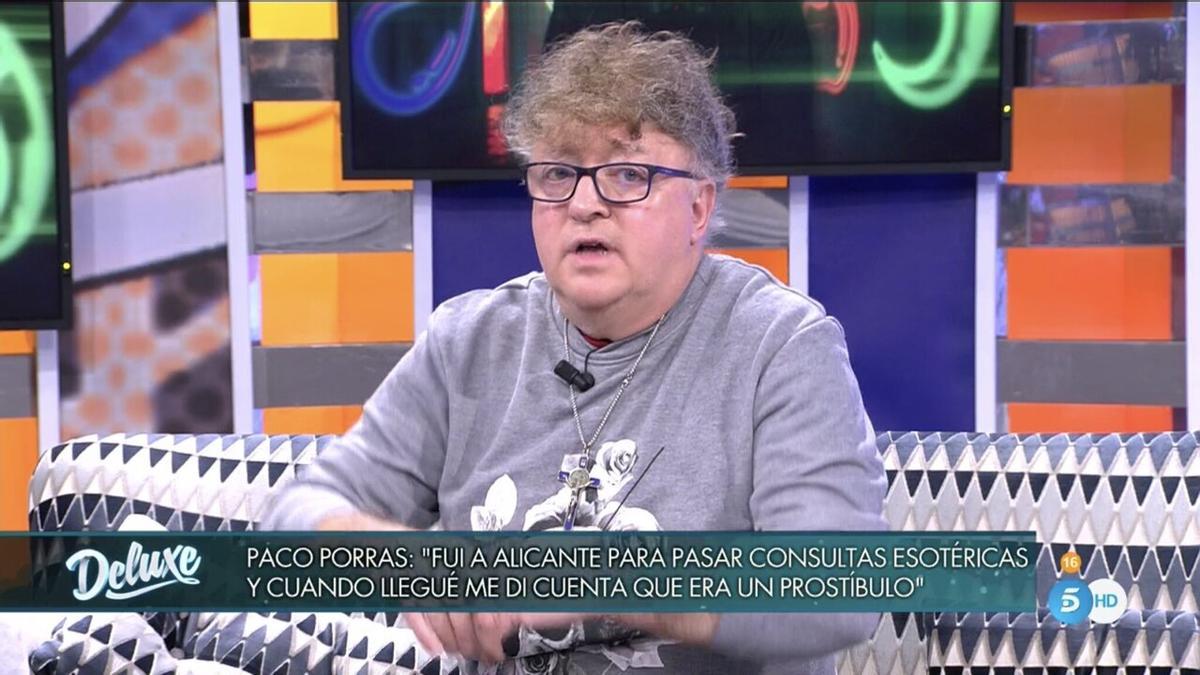 Paco Porras en el programa donde desveló los presuntos abusos a los que fue sometido en Alicante
