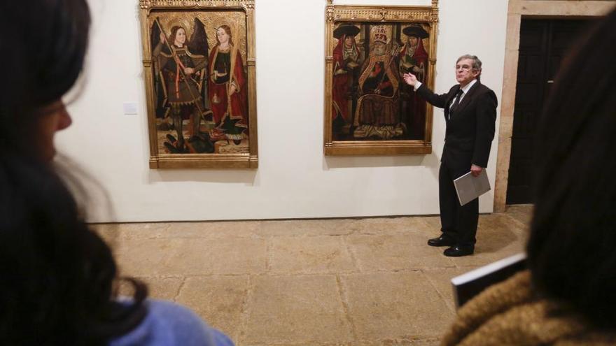 Inauguración en el Museo de Bellas Artes de la exposición con las 33 obras donadas por Plácido Arango