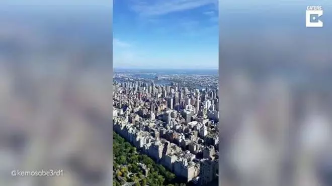 Així són les vistes d'un obrer de la construcció d'un gratacels de la ciutat de Nova York