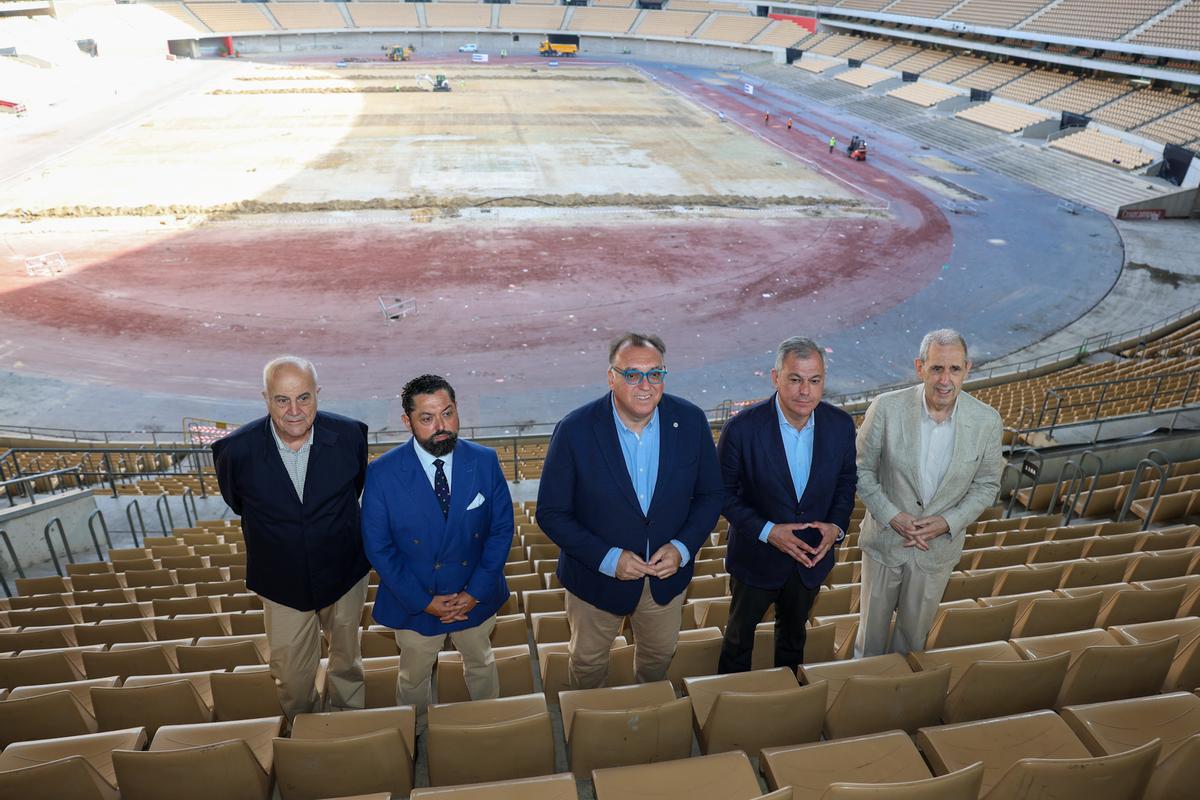 Empieza la primera fase de las obras del Estadio de La Cartuja, que finalizarán en abril de 2025 y tienen una inversión de 12 millones.