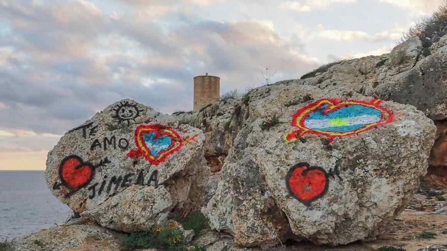 Pintadas en la costa de Porto Cristo