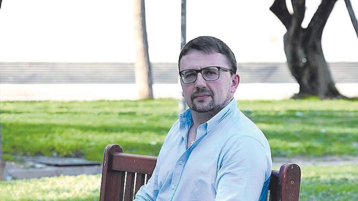 Marko Lyakhovych, el jueves pasado en un parque de Murcia.