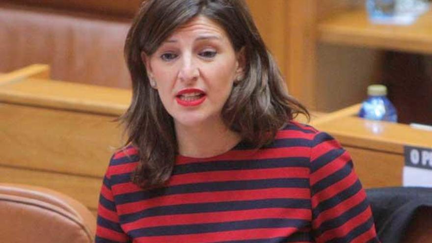 Yolanda Díaz, en el Parlamento gallego, en una imagen de archivo. // Xoán Álvarez