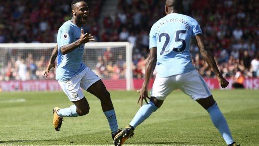 Sterling rescata el City de Guardiola al minut 97 i el United no afluixa