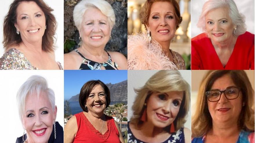 Conoce a las ocho candidatas a reina del Carnaval de los mayores de Santa Cruz de Tenerife 2024