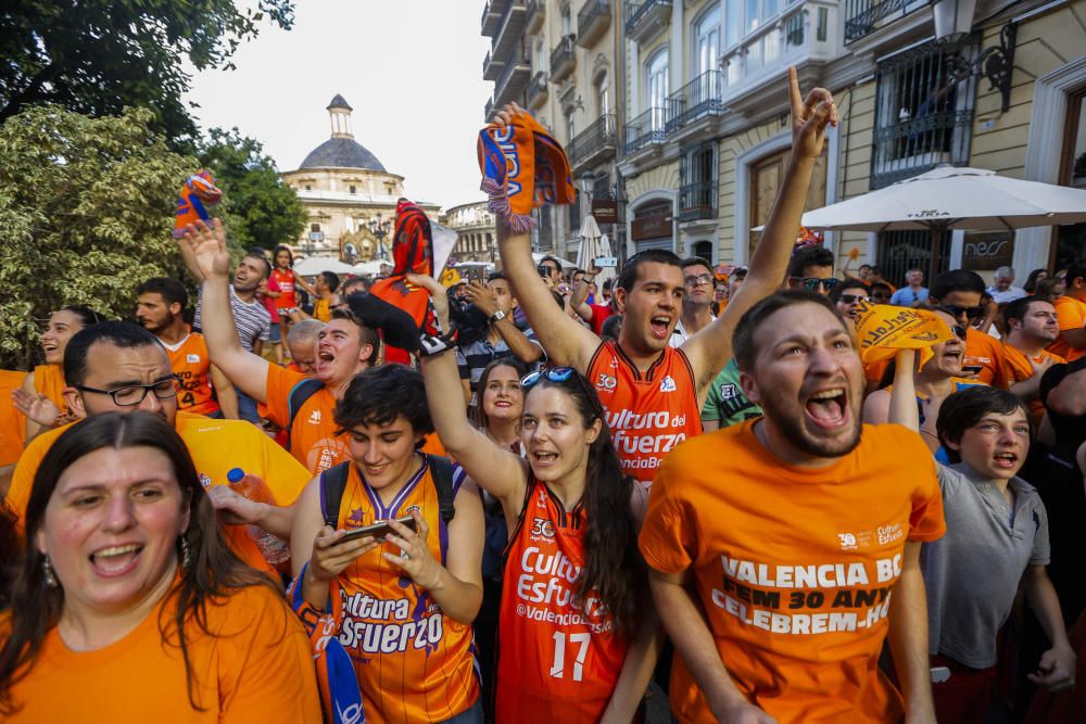 Actos de celebración del Valencia Basket