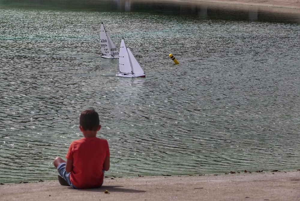 Barcos en Plaza de España