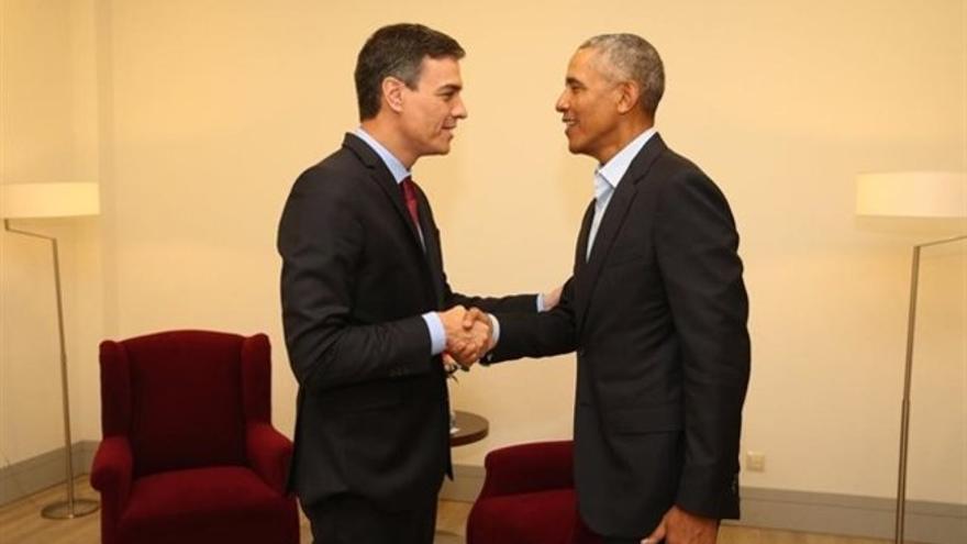 Pedro Sánchez se reúne con Obama en Sevilla