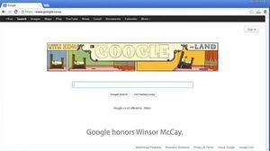 El ’doodle’ animat sobre el ’Little Nemo in Slumberland’