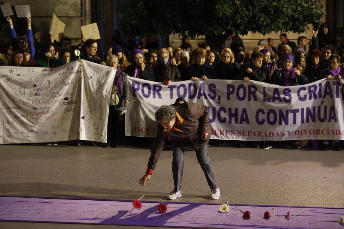 Una de las marchas de protesta contra la violencia de género.