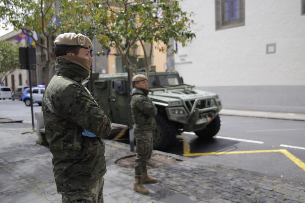 Militares en La Laguna