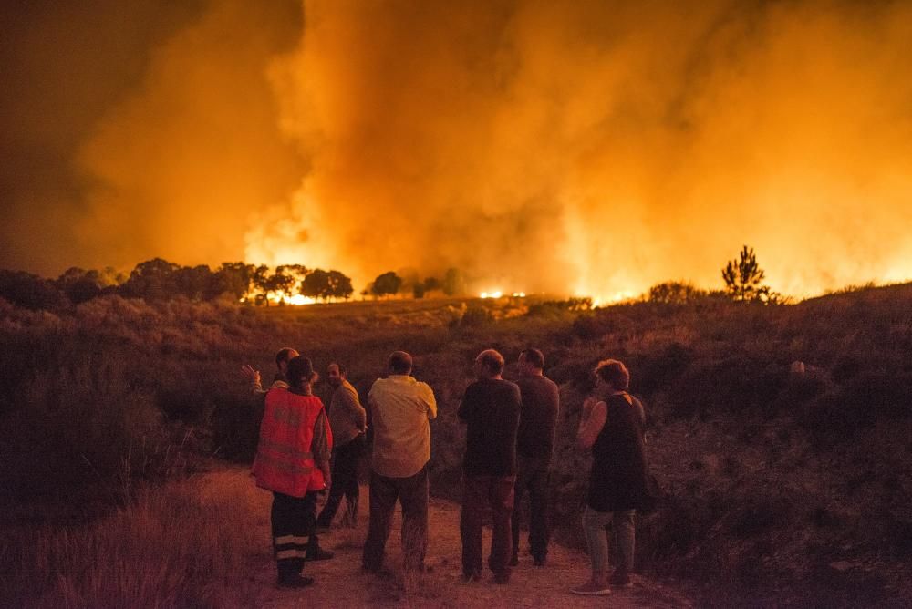 Verín, en alerta por un incendio forestal