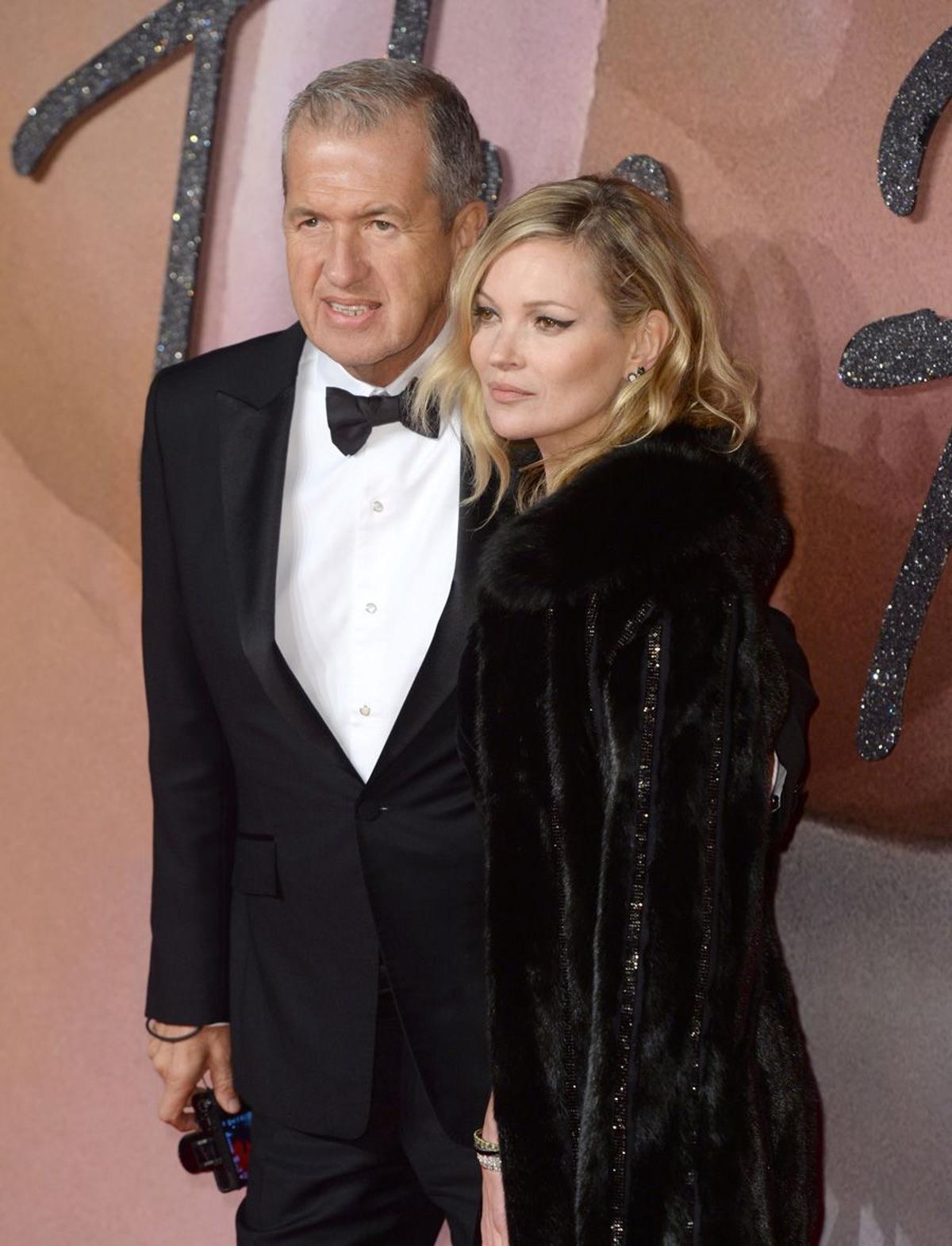 The Fashion Awards 2016, Kate Moss y Mario Testino