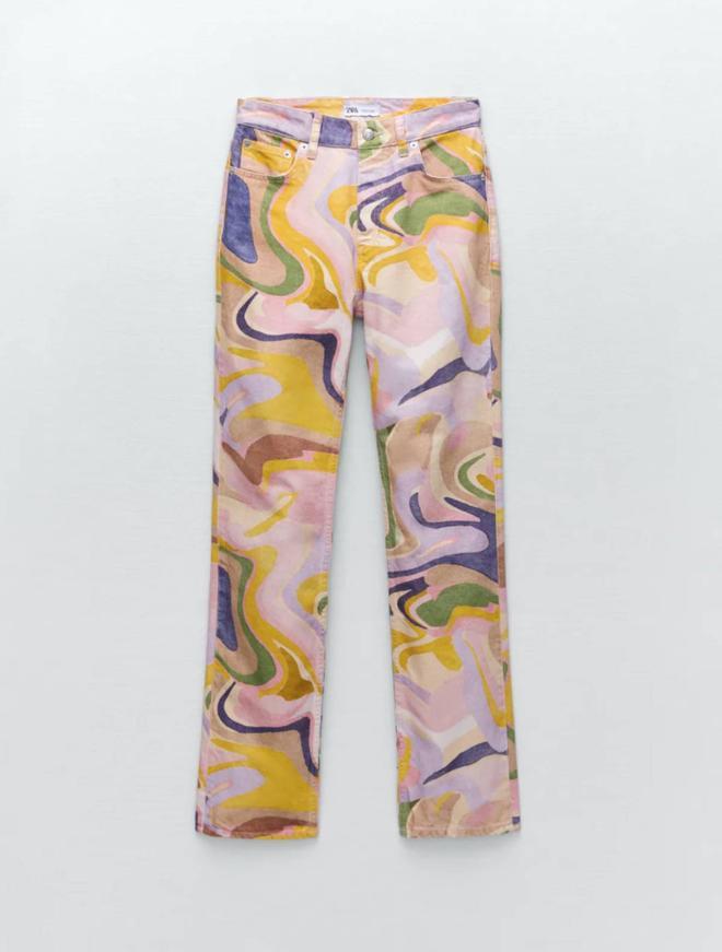 Pantalones estampados de Zara