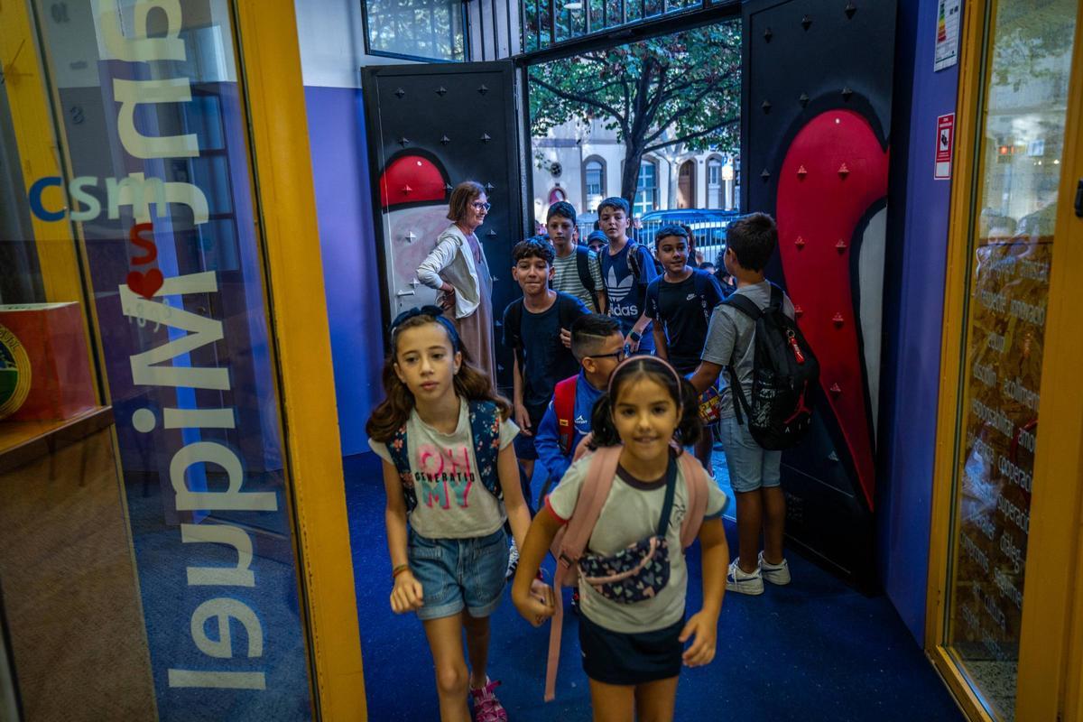 Vuelta al cole en la Escola Pia Sant Miquel de Barcelona