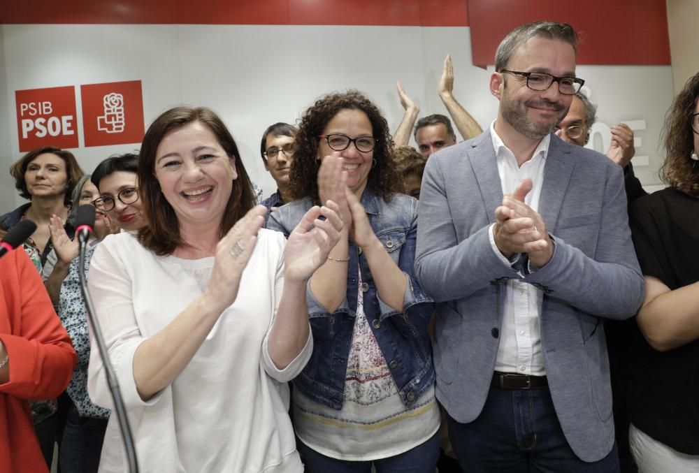 El PSOE de Baleares celebra su victoria electoral