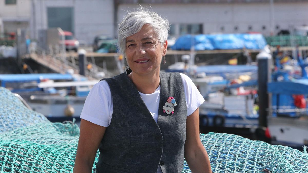 Isabel Quintás Juncal, esta semana, no entorno do peirao de Bueu.