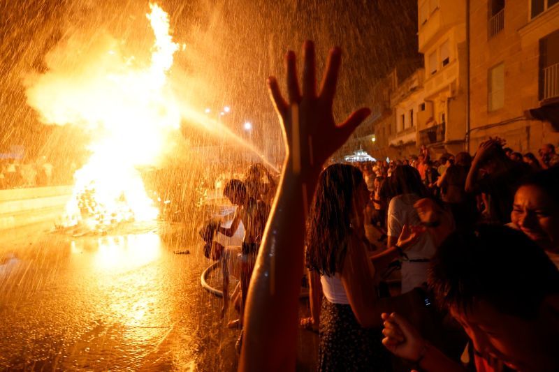 Noche mágica en un caluroso San Xoán en Galicia