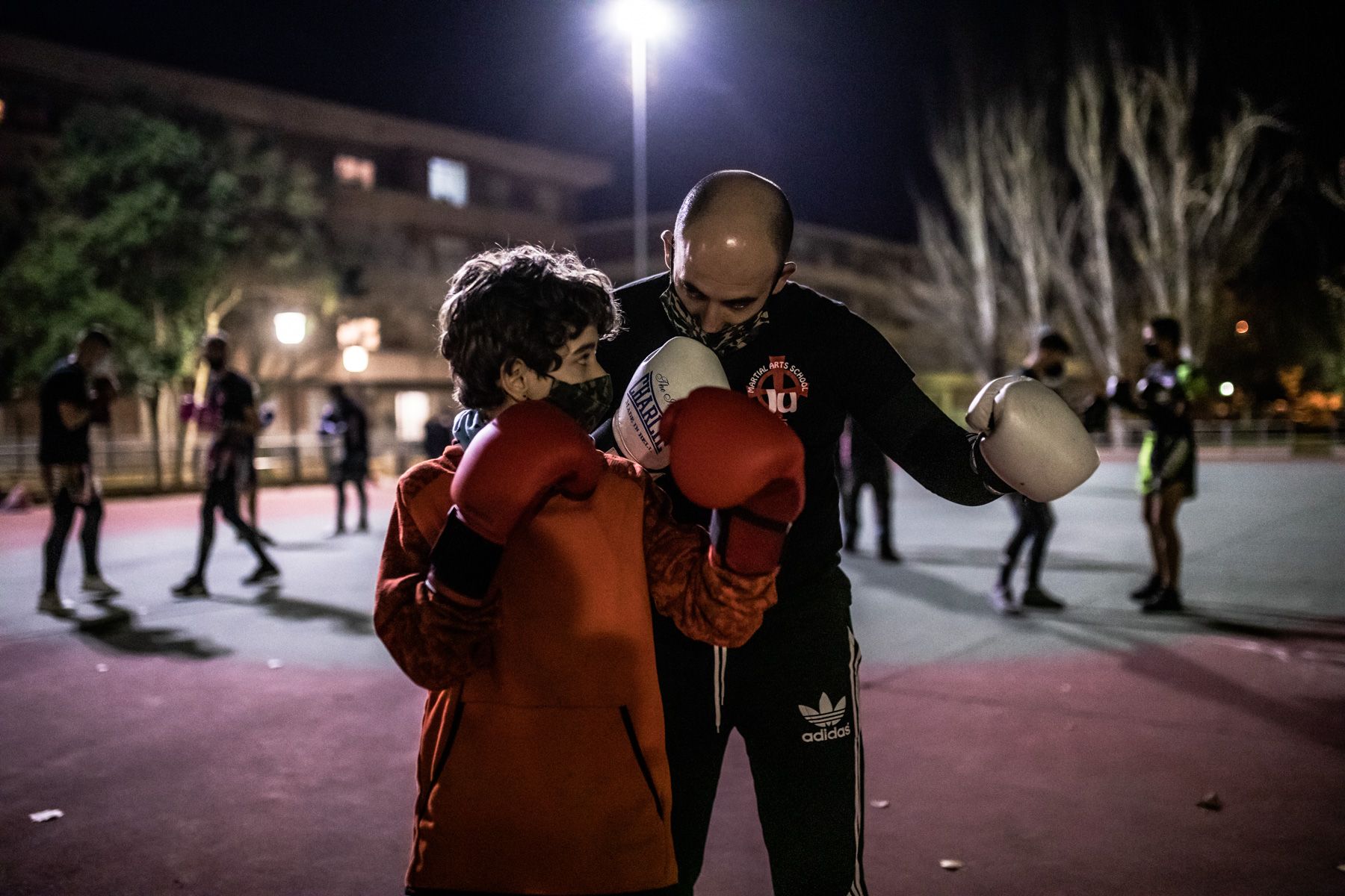 El parque León Felipe de Zamora se convierte en gimnasio