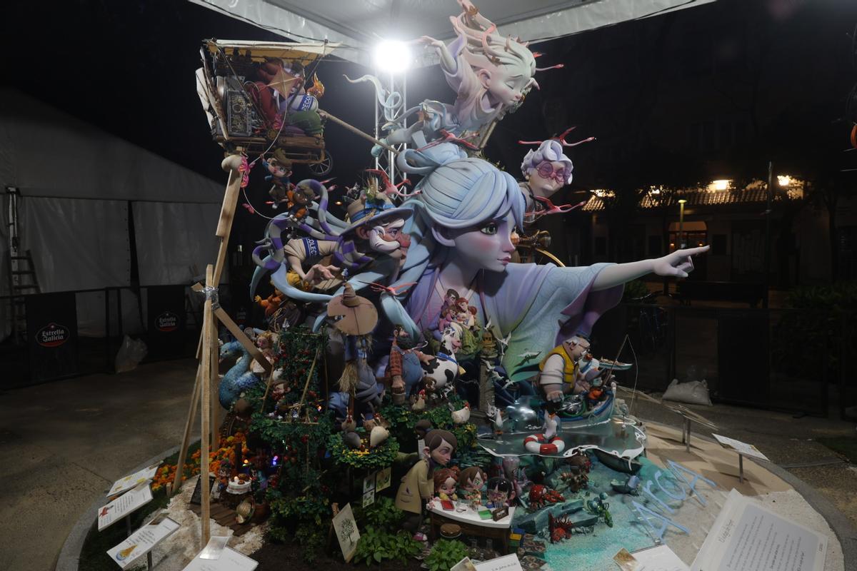 Recorrido por la falla infantil Espartero-Ramón y Cajal, ganadora del Ninot Indultat Infantil 2026