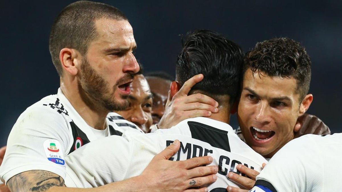 La Juventus celebró el triunfo a lo grande