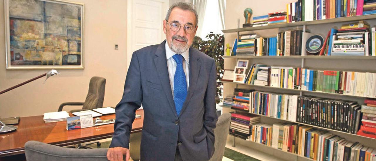 José Vicente González el pasado miércoles en la sede de la patronal autonómica Cierval.