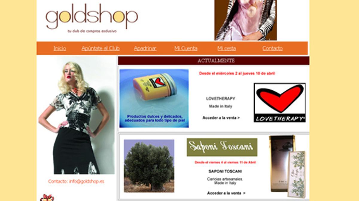 Goldshop.es, nuevo portal de compras en Internet