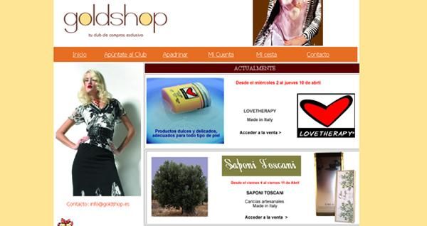 Goldshop.es, nuevo portal de compras en Internet