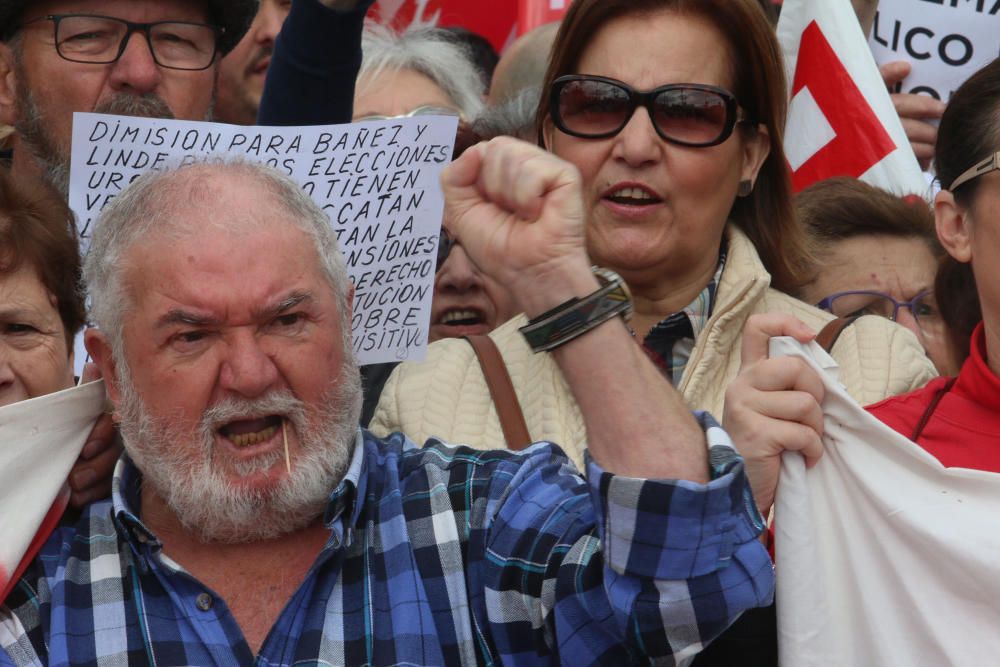 Concentración en Málaga por unas pensiones "dignas"