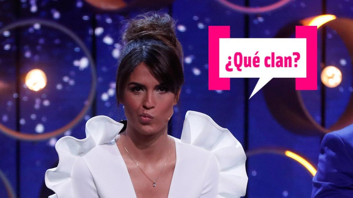 Sofía Suescun con vestidazo blanco en un plató de Telecinco